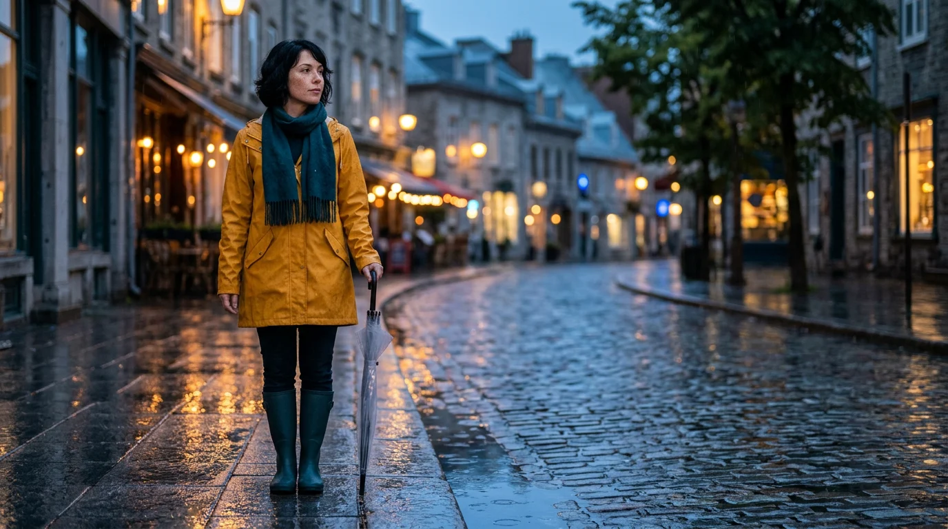 Rainy-street character input used for both Seedance image-to-video tests