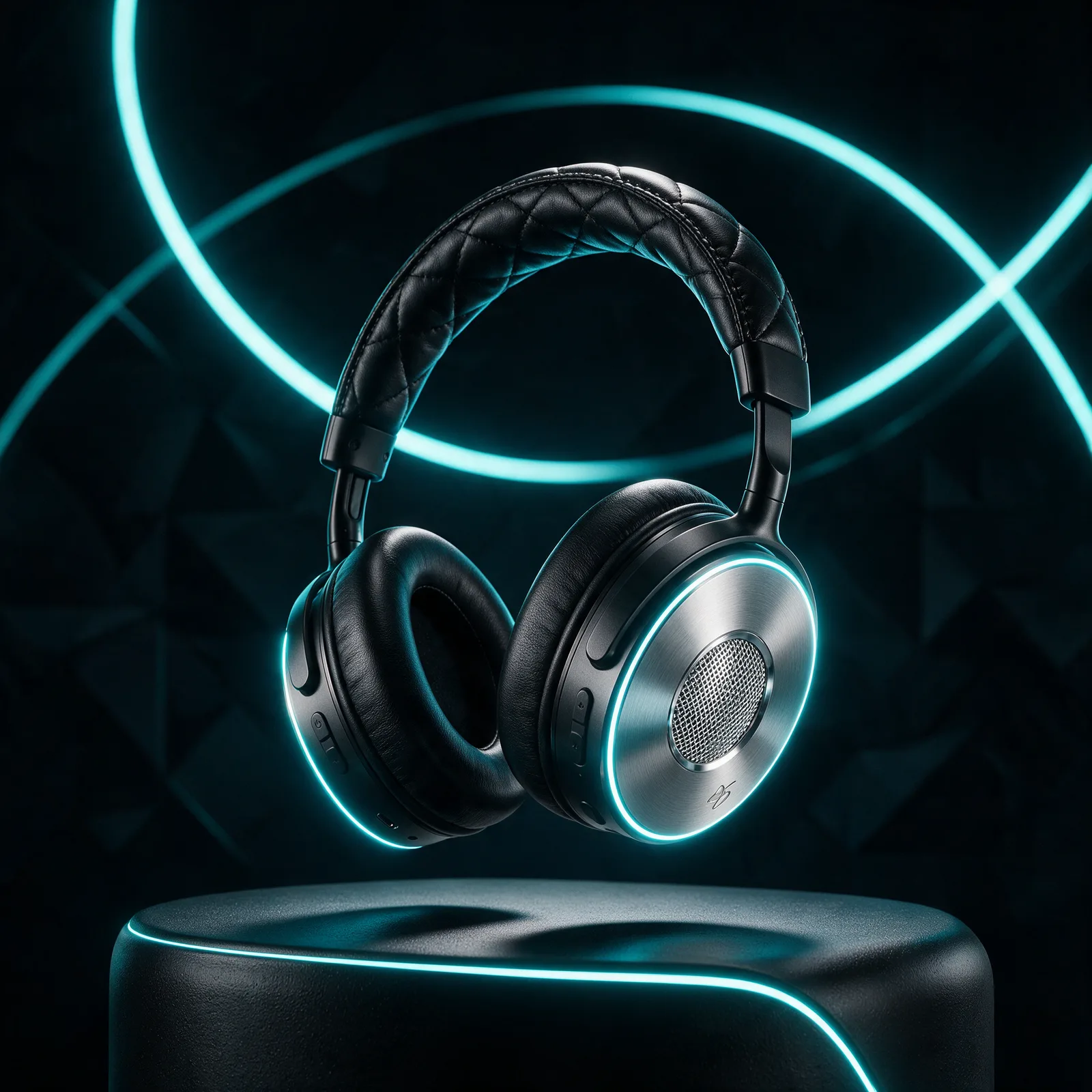 Seedream 5 Pro API product photography example - wireless headphones with rim lighting