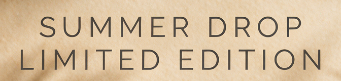 Pixel-for-pixel crop of the correctly rendered SUMMER DROP and LIMITED EDITION headline