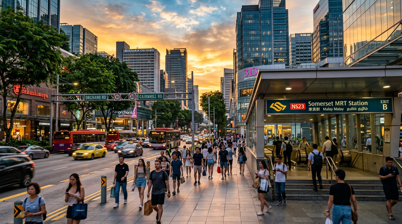 Nano Banana 2 Singapore street scene output