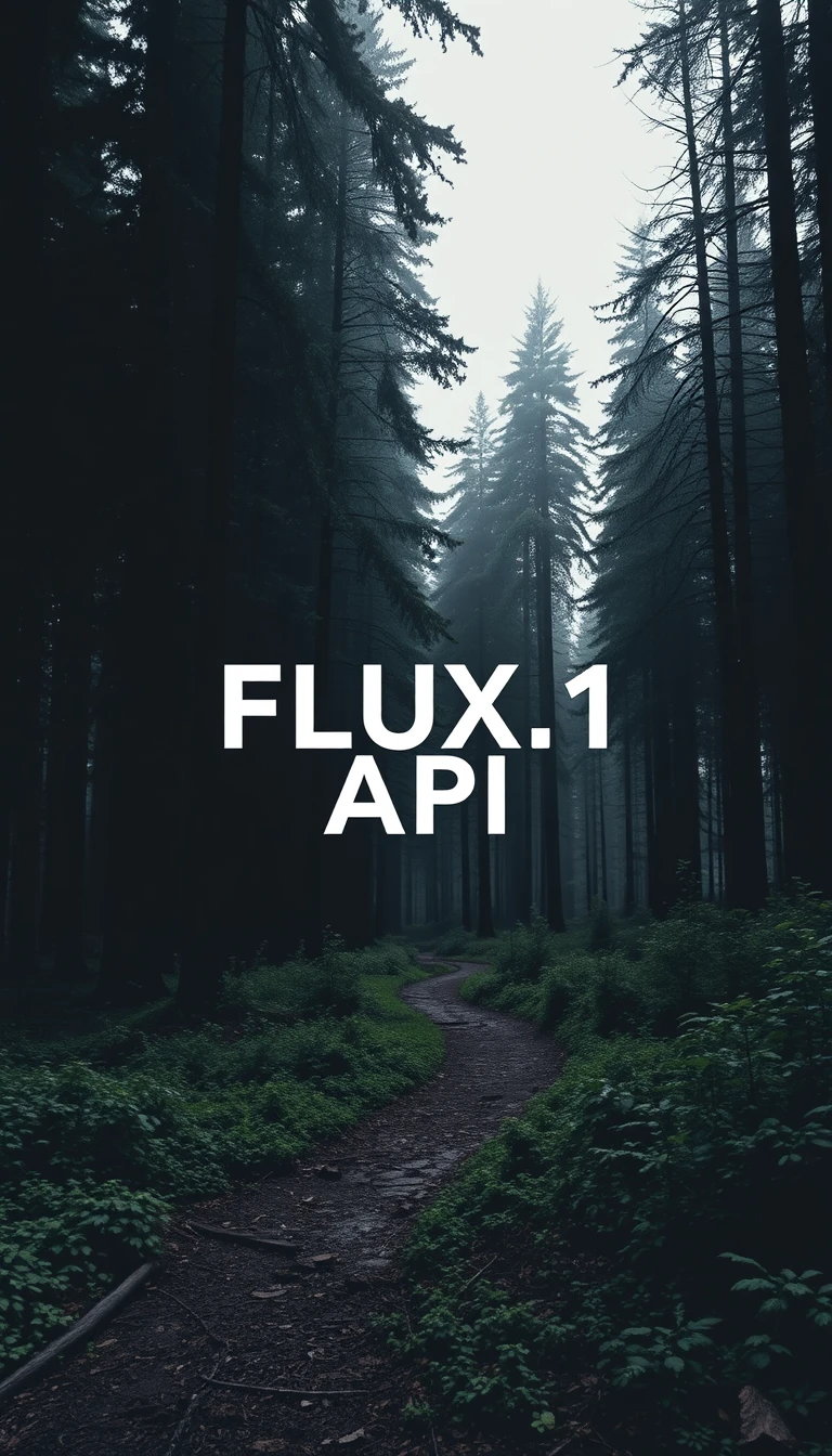 a picture of a Black Forest with the word Flux spelled out - generated by Flux-dev model