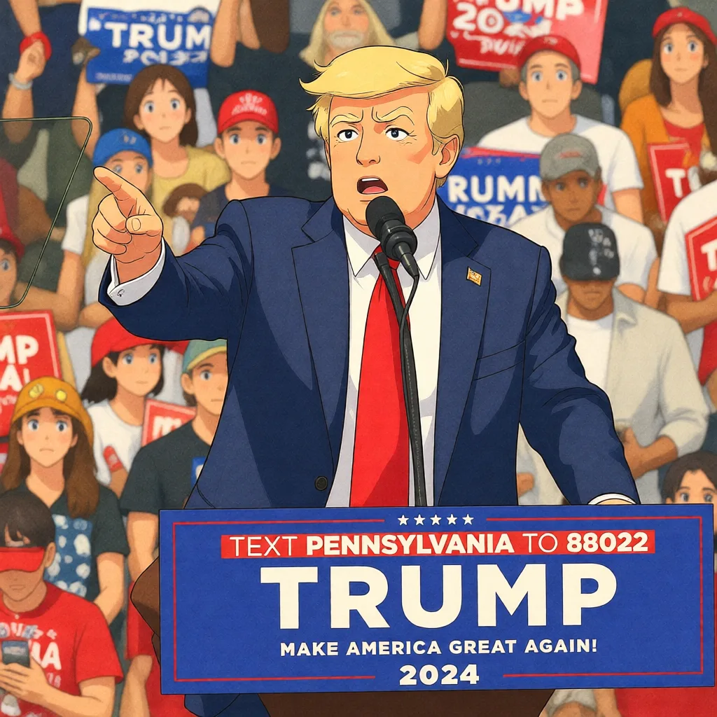 Studio Ghibli AI Trump Example